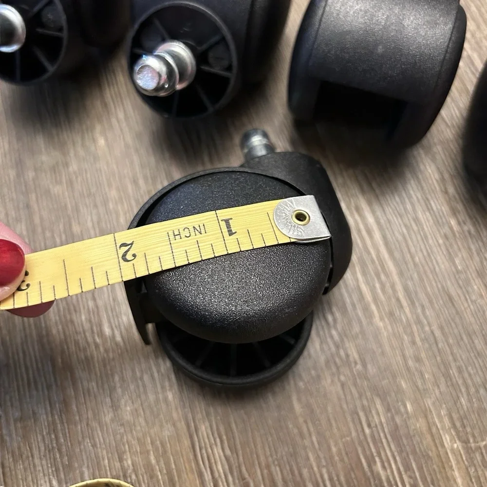 Desk Chair Heavy Duty Carpet Casters | Twin Wheel Rollers | Set of 5 Replacement